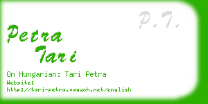 petra tari business card